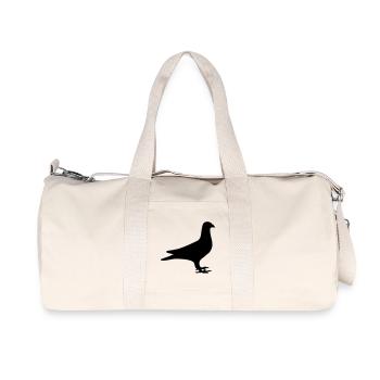 Pigeon shadow image logo carrier pigeon association - Recycled Canvas Sports Bag by Stanley/Stella - natural - Front