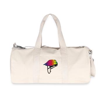 casque de vélo élégant dans des couleurs spectrales colorées - Sac de sport en toile recyclée Stanley/Stella - blanc naturel - Devant