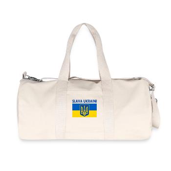 Slava ukraini - Recycled Canvas Sports Bag by Stanley/Stella - natural - Front