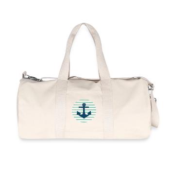 Ancre Allemagne du Nord Sailor Sailor Captain - Sac de sport en toile recyclée Stanley/Stella - blanc naturel - Devant