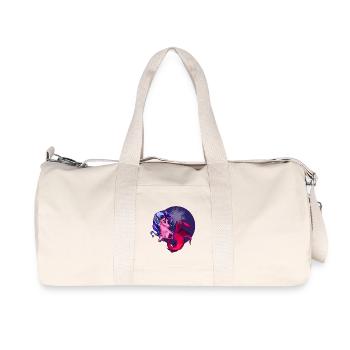 Magischer Meeres-Horn mit Meerjungfrau - Recycelte Canvas-Sporttasche von Stanley/Stella - Naturweiß - Vorne