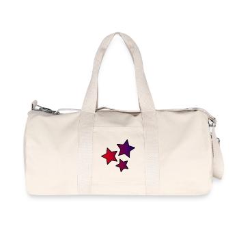 STAR. STARS. STAR. FEAST. ANNIVERSARY. CHRISTMAS - Recycled Canvas Sports Bag by Stanley/Stella - natural - Front