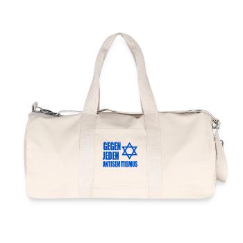 Gegen jeden antisemitismus - Recycelte Canvas-Sporttasche von Stanley/Stella - Naturweiß - Vorne