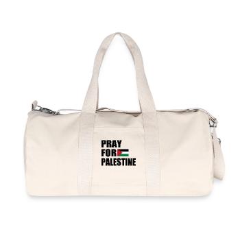 Pray for palestine - Recycelte Canvas-Sporttasche von Stanley/Stella - Naturweiß - Vorne
