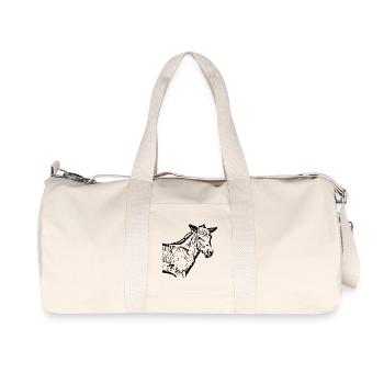 Chevaux T-shirt Cadeau Cavalier - Sac de sport en toile recyclée Stanley/Stella - blanc naturel - Devant
