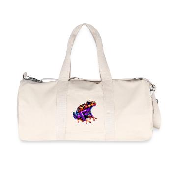 Frosch - Recycelte Canvas-Sporttasche von Stanley/Stella - Naturweiß - Vorne