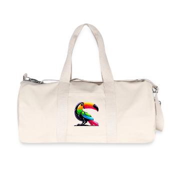 Tukan - Recycelte Canvas-Sporttasche von Stanley/Stella - Naturweiß - Vorne