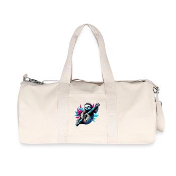 Faultier - Recycelte Canvas-Sporttasche von Stanley/Stella - Naturweiß - Vorne
