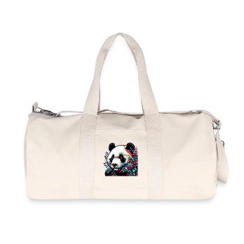Panda - Recycled Canvas Sports Bag by Stanley/Stella - natural - Front