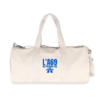A69, autoroute, Castres, Toulouse - Sac de sport en toile recyclée Stanley/Stella - blanc naturel - Devant