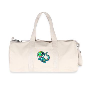 Gecko - Sac de sport en toile recyclée Stanley/Stella - blanc naturel - Devant