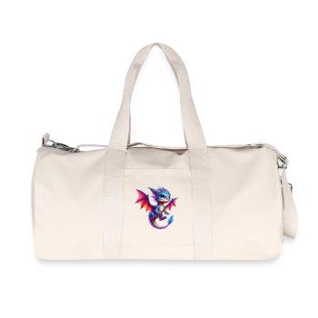 Dragon - Sac de sport en toile recyclée Stanley/Stella - blanc naturel - Devant