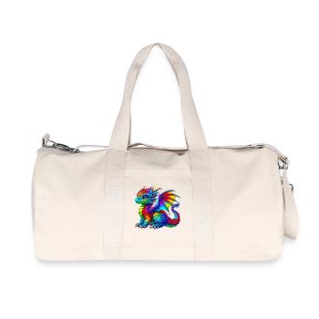 Dragon - Sac de sport en toile recyclée Stanley/Stella - blanc naturel - Devant