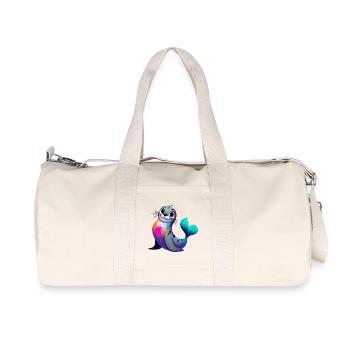 Phoque - Sac de sport en toile recyclée Stanley/Stella - blanc naturel - Devant