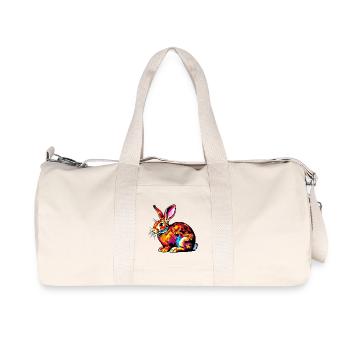 Lapin - Sac de sport en toile recyclée Stanley/Stella - blanc naturel - Devant