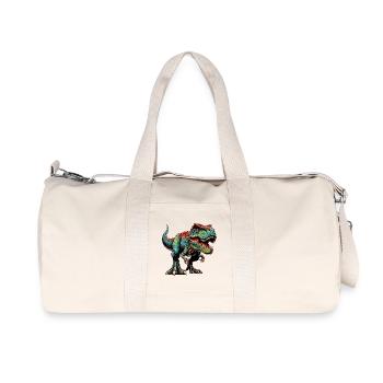 Dinosaur - Recycled Canvas Sports Bag by Stanley/Stella - natural - Front