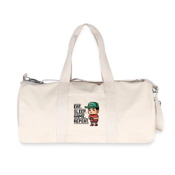 Pixel Art Gamer Lifestyle Design - Sac de sport en toile recyclée Stanley/Stella - blanc naturel - Devant