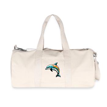 Dolphin - Recycled Canvas Sports Bag by Stanley/Stella - natural - Front