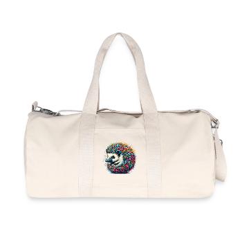 Hedgehog - Recycled Canvas Sports Bag by Stanley/Stella - natural - Front