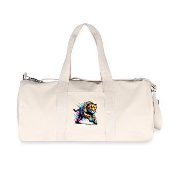 Gepard - Recycelte Canvas-Sporttasche von Stanley/Stella - Naturweiß - Vorne