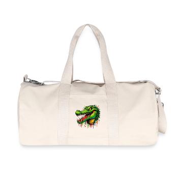 Alligator Crocodile - Sac de sport en toile recyclée Stanley/Stella - blanc naturel - Devant