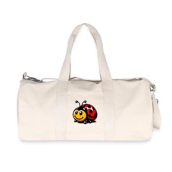 Marienkäfer - Recycelte Canvas-Sporttasche von Stanley/Stella - Naturweiß - Vorne