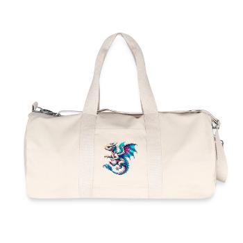 Drache - Recycelte Canvas-Sporttasche von Stanley/Stella - Naturweiß - Vorne