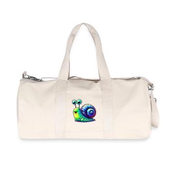Schnecke - Recycelte Canvas-Sporttasche von Stanley/Stella - Naturweiß - Vorne