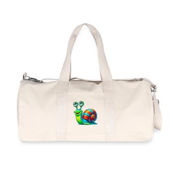 Schnecke - Recycelte Canvas-Sporttasche von Stanley/Stella - Naturweiß - Vorne