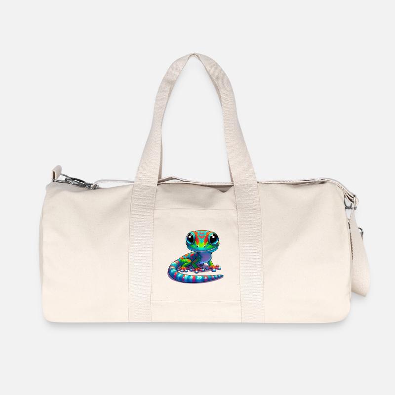 Gecko - Recycelte Canvas-Sporttasche von Stanley/Stella - Naturweiß