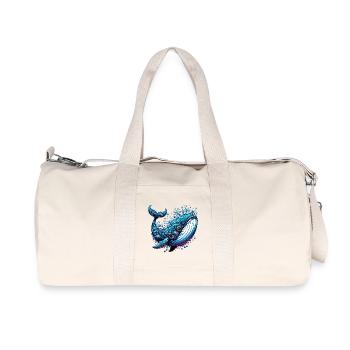 Wal - Recycelte Canvas-Sporttasche von Stanley/Stella - Naturweiß - Vorne
