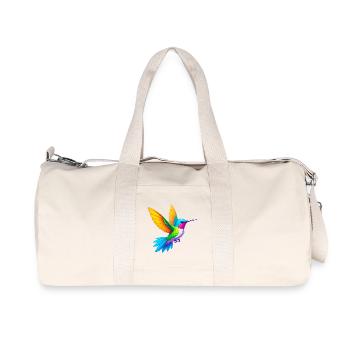 Kolibri - Recycelte Canvas-Sporttasche von Stanley/Stella - Naturweiß - Vorne