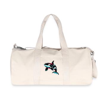 Killer whale - Recycled Canvas Sports Bag by Stanley/Stella - natural - Front