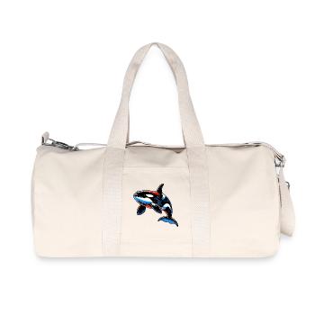 Killer whale - Recycled Canvas Sports Bag by Stanley/Stella - natural - Front
