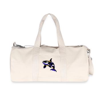 Killer whale - Recycled Canvas Sports Bag by Stanley/Stella - natural - Front