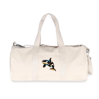 Killer whale - Recycled Canvas Sports Bag by Stanley/Stella - natural - Front