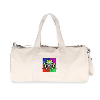 Grenouille - Sac de sport en toile recyclée Stanley/Stella - blanc naturel - Devant