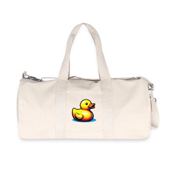 Duckling Duck Duck Duck - Recycled Canvas Sports Bag by Stanley/Stella - natural - Front