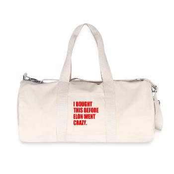 i bought this before elon went crazy - Recycled Canvas Sports Bag by Stanley/Stella - natural - Front
