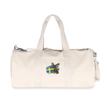 Tournée en Suède 2025 - Sac de sport en toile recyclée Stanley/Stella - blanc naturel - Devant