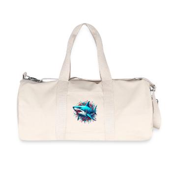 Requin - Sac de sport en toile recyclée Stanley/Stella - blanc naturel - Devant