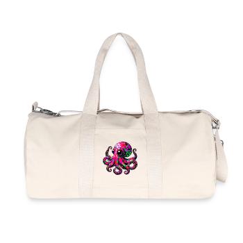 Krake - Recycelte Canvas-Sporttasche von Stanley/Stella - Naturweiß - Vorne