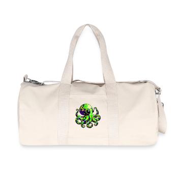 Octopus - Recycled Canvas Sports Bag by Stanley/Stella - natural - Front