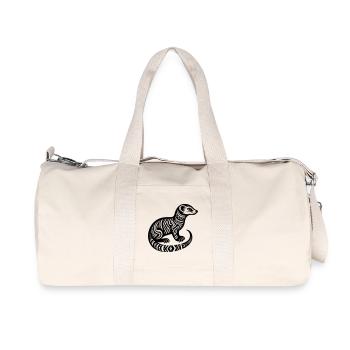Mangouste tribale - Sac de sport en toile recyclée Stanley/Stella - blanc naturel - Devant