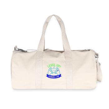 Level Up Gamer Life Controller - Recycled Canvas Sports Bag by Stanley/Stella - natural - Front