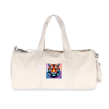 tiger - Recycled Canvas Sports Bag by Stanley/Stella - natural - Front