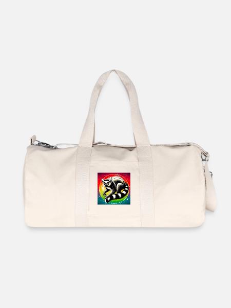 Lemur - Recycelte Canvas-Sporttasche von Stanley/Stella - Naturweiß