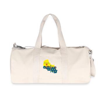 Carte stylisée du Pas-de-Calais avec ses symboles - Sac de sport en toile recyclée Stanley/Stella - blanc naturel - Devant