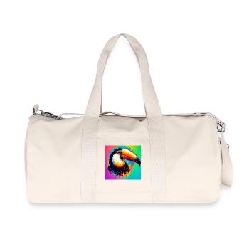 toucan - Sac de sport en toile recyclée Stanley/Stella - blanc naturel - Devant