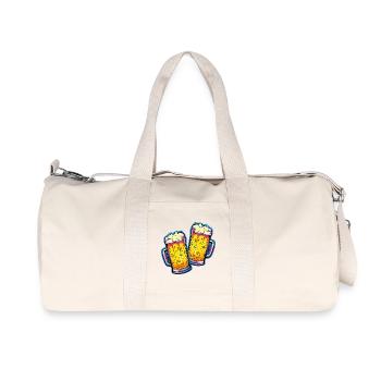 Beer Comic Beer Glass - Recycled Canvas Sports Bag by Stanley/Stella - natural - Front